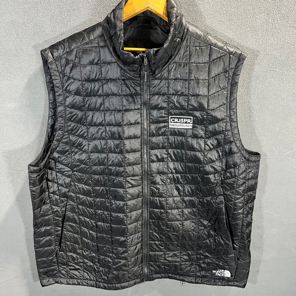 The North Face Mens ThermoBall Eco Vest Black CRISPR Therapeutics XXL